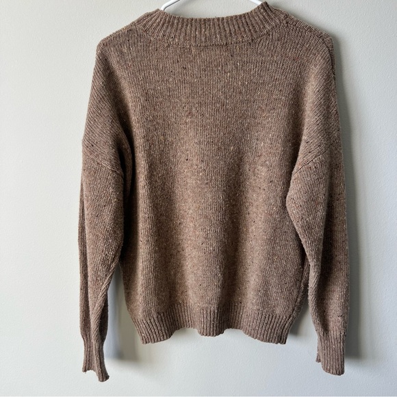 Women's Brown Confetti Sweater, Size Small - Picture 2 of 5